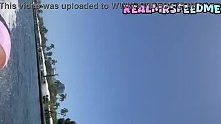 Topless ebony shakes big ass in Miami