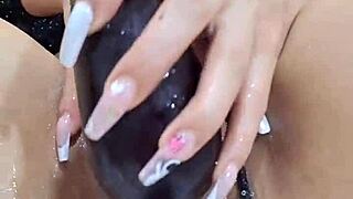 I'm Fingering My Pussy with Huge Eggplant!