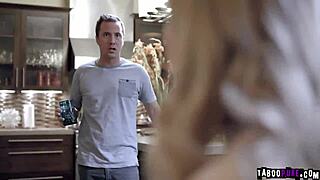 babysitter caught stroking leads to deep creampie pounding