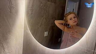 beautiful girl fucked hard in bathroom cums loud