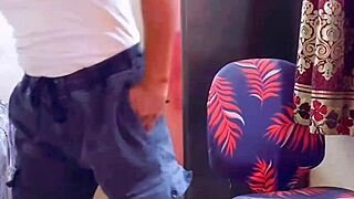 feminized before work with small cock voyeur tease