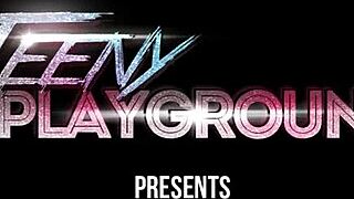 horny inexperienced blonde babysitter screams cum facial after pounding