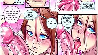 erotic russian boobs in steamy comic adventure