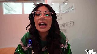 big titty latina coworker loud office christmas fuck