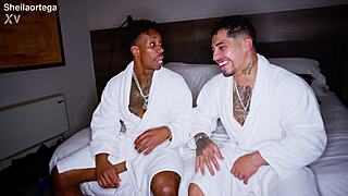 sheila ortega meets snakes in barcelona for big tits interracial action