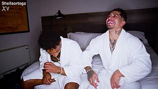 sheila ortega meets snakes in barcelona for big tits interracial action