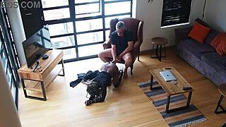 Sugar daddy funds penthouse fuck after cock sucking session
