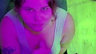 Watch Cute BBW Hottie's Big Tits and Face Get Cum-Drenched in BJ Compilation