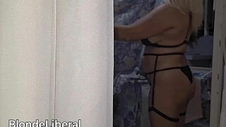 Sensual Milf Flashes Lingerie on Public Street