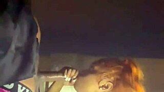 ebony creampie in beale street parking garage doggystyle