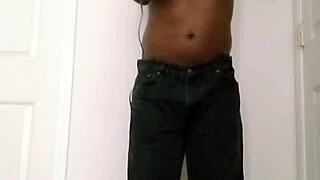 Shaving my smooth pussy then masturbating solo join me for JOI in jeans part 3