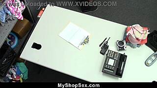 Scarlett mae bent over fucked after shoplifting detention