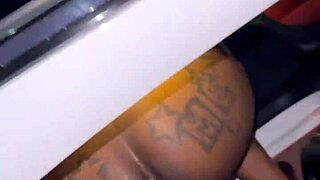 ebony creampie in beale street parking garage doggystyle