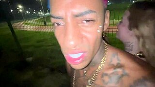 brazilian trans fuck street cars pass interracial