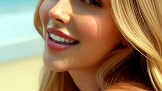 Tempting beach sex seduction