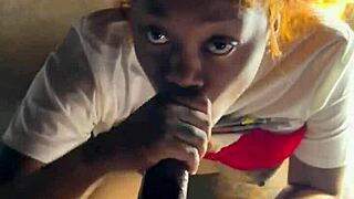 ebony creampie in beale street parking garage doggystyle