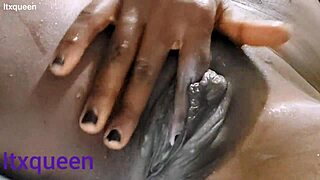 Juicy Big Black Cock Submissive Squirts on Holiday Weekend