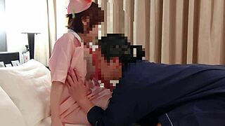 pervy nurse cums facesitting then raw fucked creampied in cosplay hospital pov