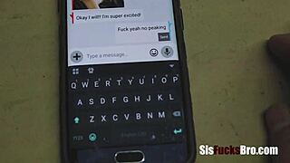 stepbro sneaks in blindfolded for petite teen fuck