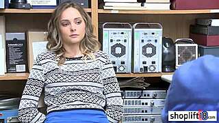 blonde teen tied tight by cop after failed office escape reality