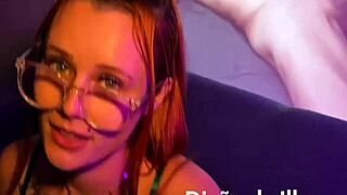 brazilian gamer deepthroats cock drools wildly tongue fucks pussy