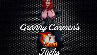 granny black widow takes my long missionary drilling and cum