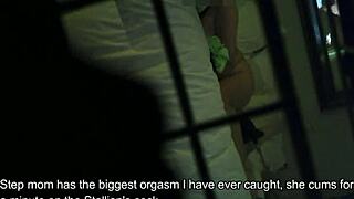 caught stepmom's secret dildo orgasm session alone 😈🔥
