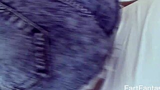 Nikki Ford's hot ebony ass farting in shorts