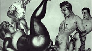 check out this hairy vintage pussy tease