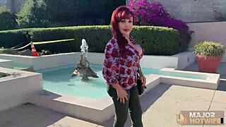 sisi pesos hides petite brunette milf heat from rome major at house party with big black cock secret