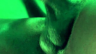 Horny African BBC Strokes to Massive Busting Climax Sneak