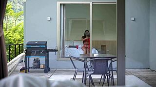 how lucky am i havin juicy neighbor catch me jerkin off tight pussy ride