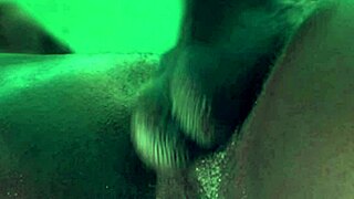 Horny African BBC Strokes to Massive Busting Climax Sneak