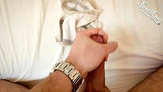 french stud jerks huge cock in dirty domination roleplay!