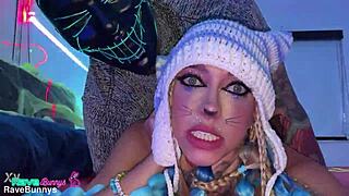 khloe kapri's pussy pounded hard in rave bunny suit trailer?