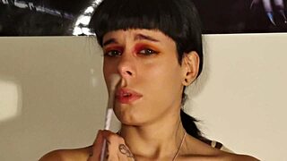 teen goth girls sneeze out huge snot in kinky humiliation fetish pov
