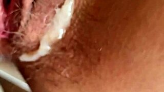 hairy milf pussy gets slowmo closeup cock pounding
