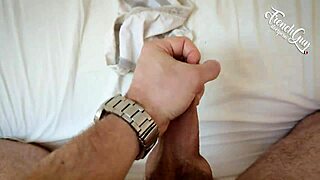 french stud jerks huge cock in dirty domination roleplay!