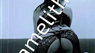 Pamelithatv closet travesti crossdresses seductively