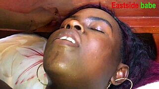 EbonY Amateur Wife Demands Monster BBC Doggystyle Creampie Pounding