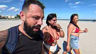 nicoly mattos and lukas zaad dominate raquel hot in wild beach sex adventures