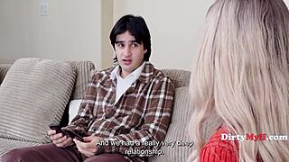 Elias Cash blackmails Russian stepmom Anna Kolba into cash-for-sex submission