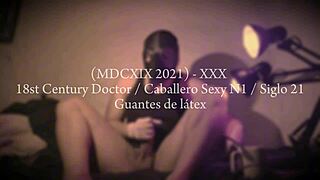 sexy 18th century doctor cosplay masturbation in hospital fetish