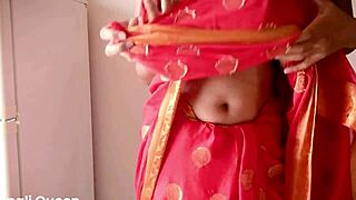 Nepali couple scandalous homemade sari fuck with auntie vibes