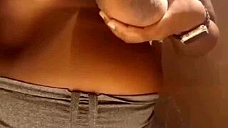 sucking delicious big saggy lactating tits feels incredible