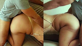 Thick curvy Latina spreads fat ass in fake casting, bent over doggystyle interview scam