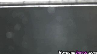 Fingered plump Japanese beauty nailed hard outdoors on hidden voyeur cam