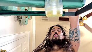 Maxx Stoner Pounds Fleshlight Fantasy with Long-Haired Tattoo Pornstar