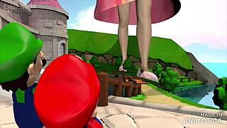 peach, show me your giantess moves in this compilation?