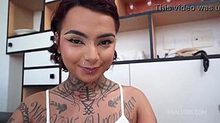 annie clementine's brazilian anal intro atm pussy gape!